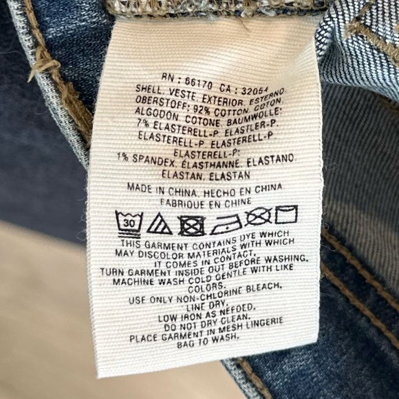 Anthro Pilcro Letterpress Mid-Rise Slim Straight Embellished Crop Jeans - Sz 30 - Picture 16 of 16